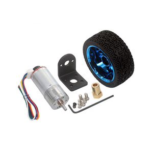 6V 12V 370 không chổi than DC Gear <span class=keywords><strong>Motor</strong></span> với hội trường mã hóa về phía trước và ngược lại tốc độ có thể điều chỉnh cho robot thông minh Car Kit với bánh xe - Product Image 2