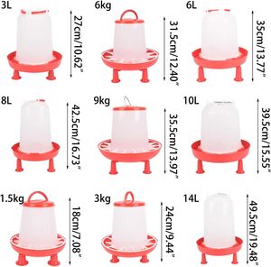 Abreuvoir pour volailles, abreuvoir pour animaux avec pieds et pattes, 4,5L 6L 8L 10L 14L, divers modèles - Product Image 3
