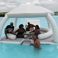 Yüksek kaliteli şişme partybana çadır ile yüzen ada