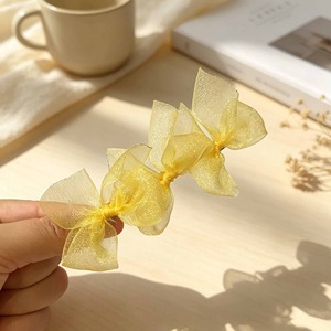 <b>Bow</b> hair <b>clip</b>, Korean style, black lace gauze, super fairy-like, trendy Japanese girly side hair <b>clip</b>. - Product Image 3