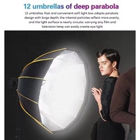 Boîte à lumière de photographie de 90cm, diffuseur de boîte à lumière d'éclairage pour studio