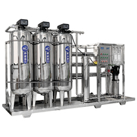 1000LPH deux étapes SS304 osmose inverse ligne complète de production d'eau pure eau distillée