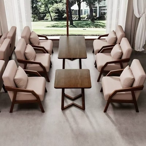 Bàn ăn tối giản hiện đại đặt với ghế cho văn phòng nhà trang trại hoặc khách sạn sử dụng nhà máy quảng bá cho phòng khách - Product Image 4