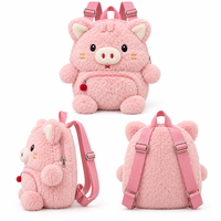 Sac à dos en peluche cochon personnalisé, amusant et mignon, sac à bandoulière créatif, disponible pour la personnalisation