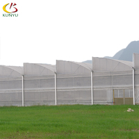 Serre agricole ventilée à toit en dents de scie pour la culture hydroponique tropicale de tomates au Maroc