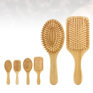 Multi-model Massage Head Bamboo Hair Detangling Hair Brush Anti-static Comb For SHANGZHIYI