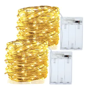 fairy lights Copper Wire 10M 33Ft 100 Led string outdoor home Starry Xmas wedding flashing fairy led christmas tree light