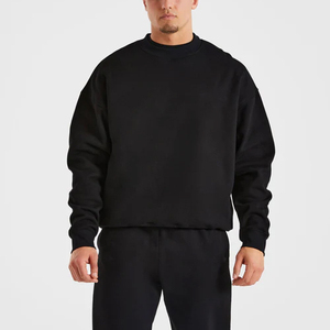 Sudaderas Personalizadas al por Mayor de Alta Calidad para Hombre, Sudaderas de Felpa con Logotipo en Relieve, Corte Holgado, Ecológicas - Product Image 1