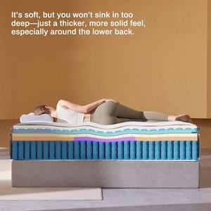 หมอนที่นอนสปริงแบบมีกระเป๋าไฮบริดชั้นยางสบายใช้ในโรง<span class=keywords><strong>พยาบาล</strong></span>โรงเรียนใช้ได้ทั่วไป10ปี - Product Image 3