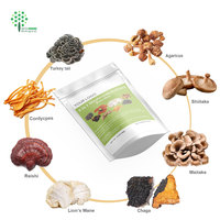 Private Label OEM Reishi Paddenstoelenextract Poeder ISO Biologisch Gecertificeerd 50% Polysacchariden Vacuüm Verpakt 100G 3.5 OZ Sachets
