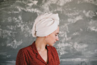 YSD – serviette de cheveux en microfibre réutilisable pour femmes, serviette de séchage de cheveux longs gaufrés, séchage rapide