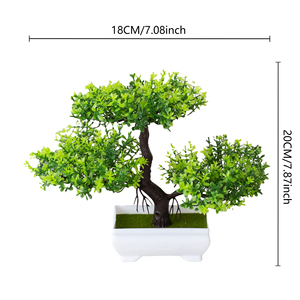 Bonsai Artificiale in Plastica Piccolo all'Ingrosso per Decorazioni Interne Casa Natale Matrimoni Halloween Laurea in Vaso - Product Image 2