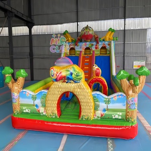 Attrezzatura Personalizzata <span class=keywords><strong>per</strong></span> <span class=keywords><strong>Parco</strong></span> <span class=keywords><strong>Giochi</strong></span> Gonfiabile Interno con Grandi Castelli e Scivoli Emozionanti - Product Image 4