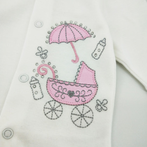 Conjunto de Ropa de Bebé de 6 Piezas, Tejido Interlock Informal y Bonito, 100% Algodón, Estampado Floral, Transpirable, para Todas las Temporadas - Product Image 5