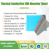 Matériau de blindage EMI haute performance 1-18 GHz, coussin d'absorption thermique conducteur pour systèmes de commande de moteur