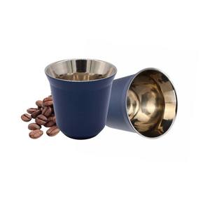 <span class=keywords><strong>Mug</strong></span> à café <span class=keywords><strong>isotherme</strong></span> en acier inoxydable à double paroi 80ml/150ml Style classique pour espresso et café - Product Image 5