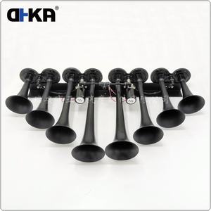 Kit de Bocina de Aire de 8 Trompetas de <span class=keywords><strong>12V</strong></span> con Luz y Tanque Compresor de Gran Presión de Aire de 12L para Camión, Barco y Tren AS192+AS097ABDUAL - Product Image 3