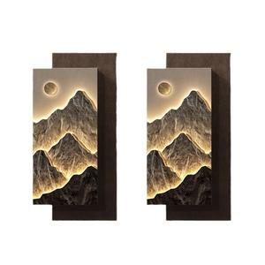 Pintura Decorativa para Entrada, Pintura Tridimensional de Arenisca para Colgar en la Entrada, Mural de Alta Gama para Sala de Estar, Iluminación - Product Image 6