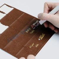 Onglets personnalisés en cuir vegan noir pour index de Bible, autocollants, séparateurs, marque-pages adhésifs avec dorure à chaud
