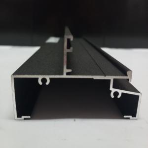 Profil de balustrade en aluminium 6063-T5, AAMA 2604, revêtement en poudre texturé noir, pour terrasse, balcon et rampes d'escalier, Indone - Product Image 1