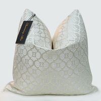 Romantique français Jacquard Satin armure taie d'oreiller pour canapé en gros housses de coussin décor à la maison
