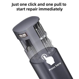 Destornillador eléctrico de precisión de tubo cuadrado, eje de libro giratorio, compartimento de almacenamiento, tipo recargable doméstico - Product Image 2