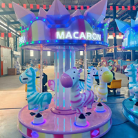 Mini carrousel Nova Rides pour centre commercial, intérieur/extérieur, parc d'attractions, fonctionnement stable, vente directe