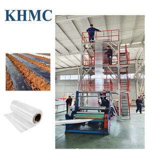 Extrudeuse de film plastique mono-couche <span class=keywords><strong>mini</strong></span> extensible HDPE LDPE PE pour l'agriculture, machine de soufflage de film en polyéthylène, vis de filetage, bon prix - Product Image 3