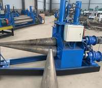Machine de cintrage automatique de plaques coniques à 3 rouleaux, équipement de cintrage de métaux pour le traitement des tôles d'acier