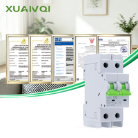 Pemutus Sirkuit Mini Tipe L7 DC dengan Pelat Isolasi Busur 10kA Solar MCB 63A 1/2/4 Kutub Pemutus Sirkuit PV untuk Panel Surya