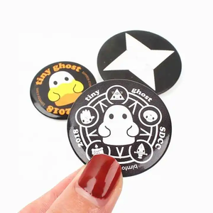 Nút phù hiệu pin logo kim loại nhà sản xuất Tùy chỉnh hình tròn nút dễ thương trên với pin an toàn niken-miễn phí nhôm hỗ trợ - Product Image 4