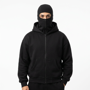 Sweat à capuche cagoule Ninja Streetwear surdimensionné et épais, personnalisé OEM, 500 grammes - Product Image 1