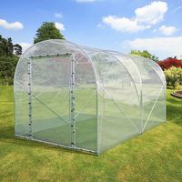 Saison d'hiver Cadres d'extérieur en PE Tunnel de jardin portable Usage domestique Petit tunnel à pied en poly Serre à vendre