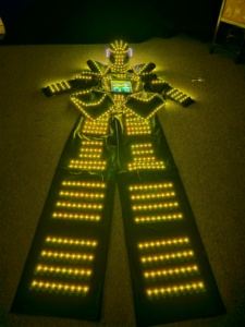 Traje de Robot con Zancos LED para Baile, con Guantes Láser, para Club, Cosplay, Ropa y Accesorios de Baile, Máscara - Product Image 3