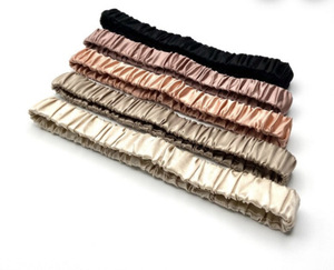Bandeau en soie 22 mm, 2 cm, 100% pure soie de mûrier, élastique, antidérapant, pour spa, yoga, sport - Product Image 1