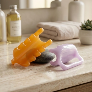 Herramienta Manual de Masaje Corporal, No Eléctrica, Relajante de Tejido Profundo con Textura de Resina Natural, Masajeador para Hombros, Cuello, Yoga y Deportes - Product Image 6