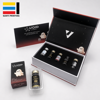 Boîte cadeau rigide personnalisée avec insert en mousse EVA sur mesure, boîte d'emballage à fermeture magnétique pour ensemble de flacons, impression de logo personnalisée