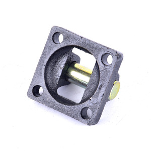 Placa de Montaje Cilíndrica Apocalypse de Acero con Orejeta Única y Base de Brida Cuadrada, Accesorio Neumático - Product Image 2