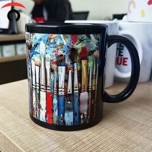 Tazas de Café de Cerámica con Recubrimiento que Cambia de Color por Sublimación, Aptas para Microondas, Ecológicas, de 11 oz, con Logotipo Personalizado Directo de Fábrica, al por Mayor - Product Image 4