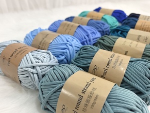 Fil <span class=keywords><strong>Fantaisie</strong></span> en Polyester 100% Tricoté Main 4mm <span class=keywords><strong>pour</strong></span> Panier de Rangement Rond, Sac, Tapis <span class=keywords><strong>au</strong></span> <span class=keywords><strong>Crochet</strong></span> et T-shirt, Caractéristique Haute Ténacité - Product Image 6