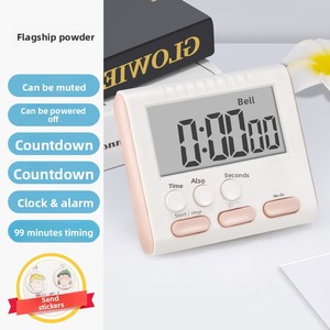 인기 있는 플라스틱 주방 타이머 카운트다운 알람 시계 및 스톱워치 기능 디지털 디스플레이 사각 시계 - Product Image 6
