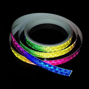 Autocollants pour vélo 1cm*8m, ruban réfléchissant fluorescent, bandes pour vélo de montagne, bandes pour <span class=keywords><strong>casque</strong></span> de vélo, moto, scooter - Product Image 6