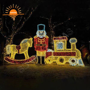 Centro De La Ciudad 3D Thomas estilo tren LED vehículo iluminación tema Parque de Atracciones decoración OEM vacaciones calle Decoración - Product Image 4