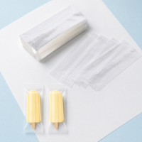 Sacs en plastique transparents pour sucettes glacées, pochettes pour bâtonnets de glace, emballages pour glaces, sacs en plastique pour emballer les glaces