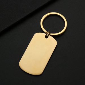 Factory Stainless Steel Keychain Blank Laser Engraving Uv Color Printing Material Metal Customization - Product Image 4
