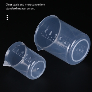 เหยือกตวงพลาสติกภาชนะผสมบีกเกอร์พลาสติกใสพร้อมพวยเท - Product Image 5