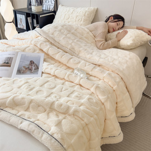 Coperta da letto matrimoniale Extra-large di alta qualità sul letto <span class=keywords><strong>King</strong></span> Extra Large 200*230cm comoda e calda Sherpa coperta lussuosa - Product Image 1