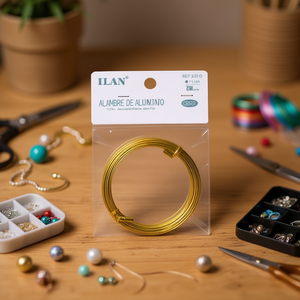 Filo di Alluminio 1.0 mm 5 m Colore Oro per Artigianato - Product Image 2