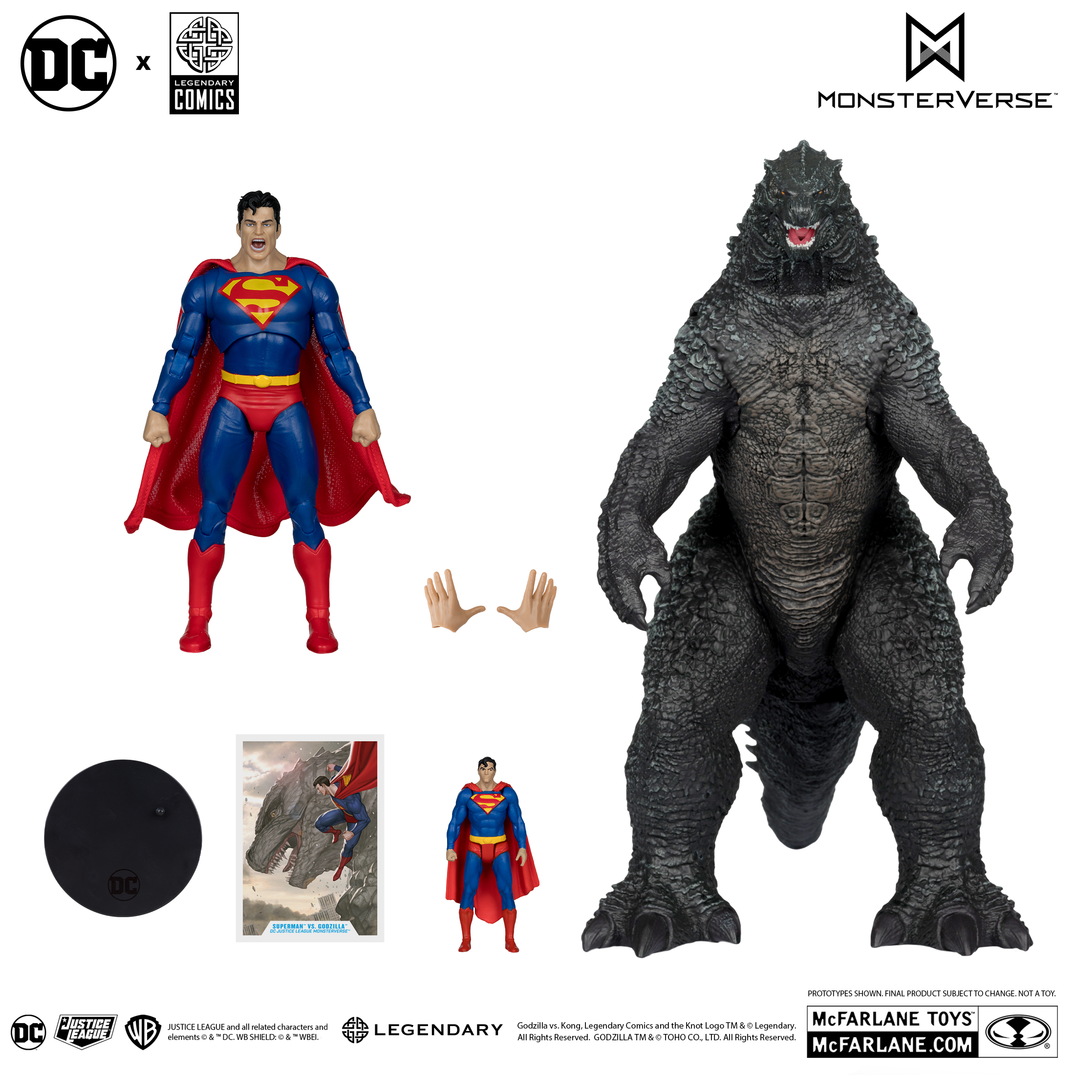 Super-mans contre godzilla