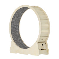 Roue d'exercice pour chat Dao Daomi HY214, multicolore, écologique, design classique/moderne, silencieuse, en bois massif, grande taille, haute teneur en fibres